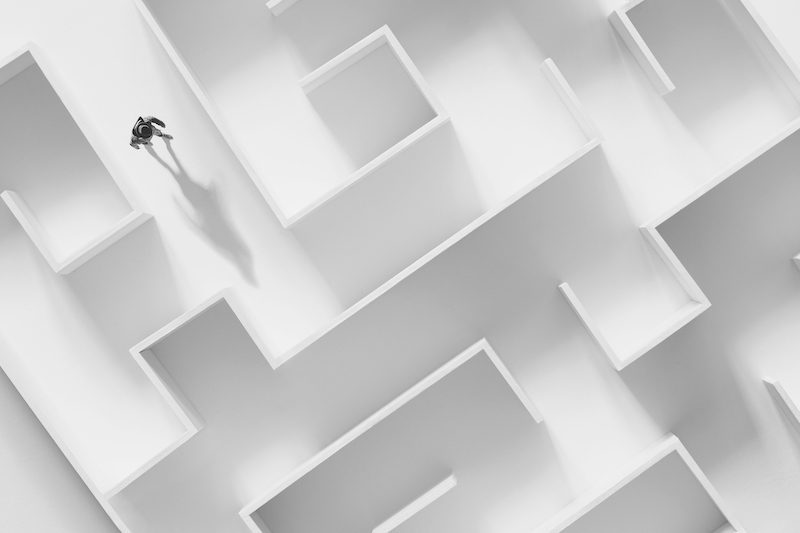 navigating a maze