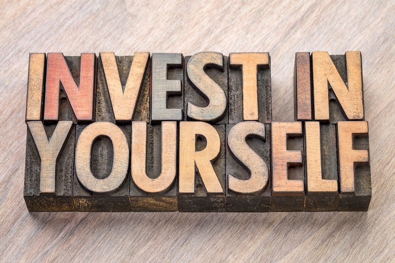 invest in yourself block prints