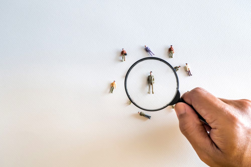 How to grow a small electrical business | Magnifying glass on people