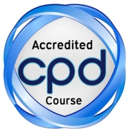CPD accredited course circle blue badge